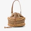 Bandolera Bolas Rafia Beig