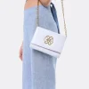Bandolera Mini Logo Cuple Napa Coco Blanco