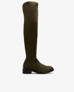 Bota Alta Ultrasuede Strech Verde