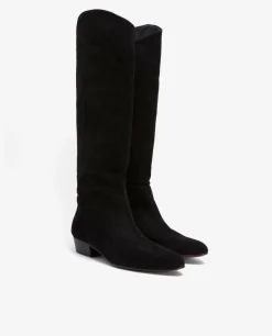 Bota Lisa Huelva Serraje Negro