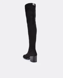 Bota Mosquetera Strech Ultrasuede Strech Negro