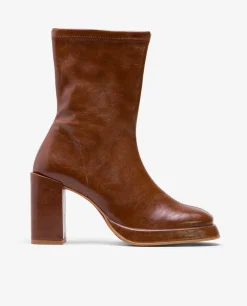 Botin Plataforma Tecnopiel Marron