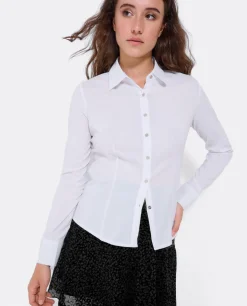 Camisa Entallada Popelin Blanco