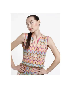 Crop Top Crochet Multicolor