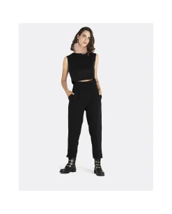 Cropt Top Neopreno Negro