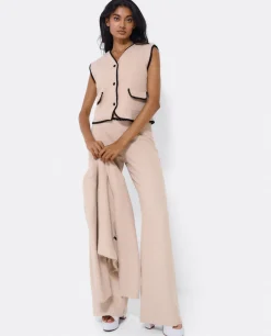 Pantalon Puntilla Tweed Beig