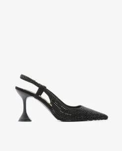 Salon Destalonado Strass Raso Negro