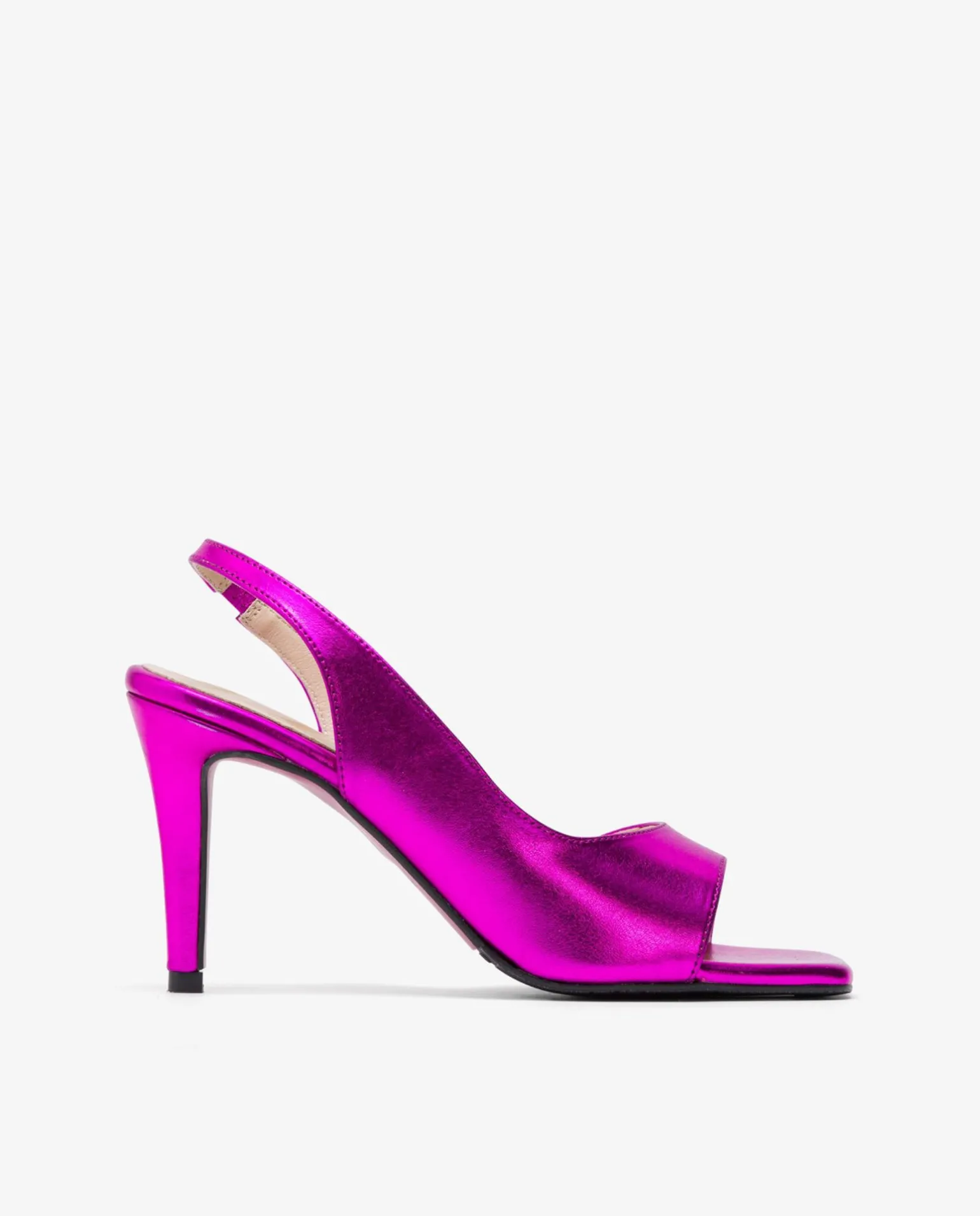 Sandalia Tecnopiel Metalizado Fucsia
