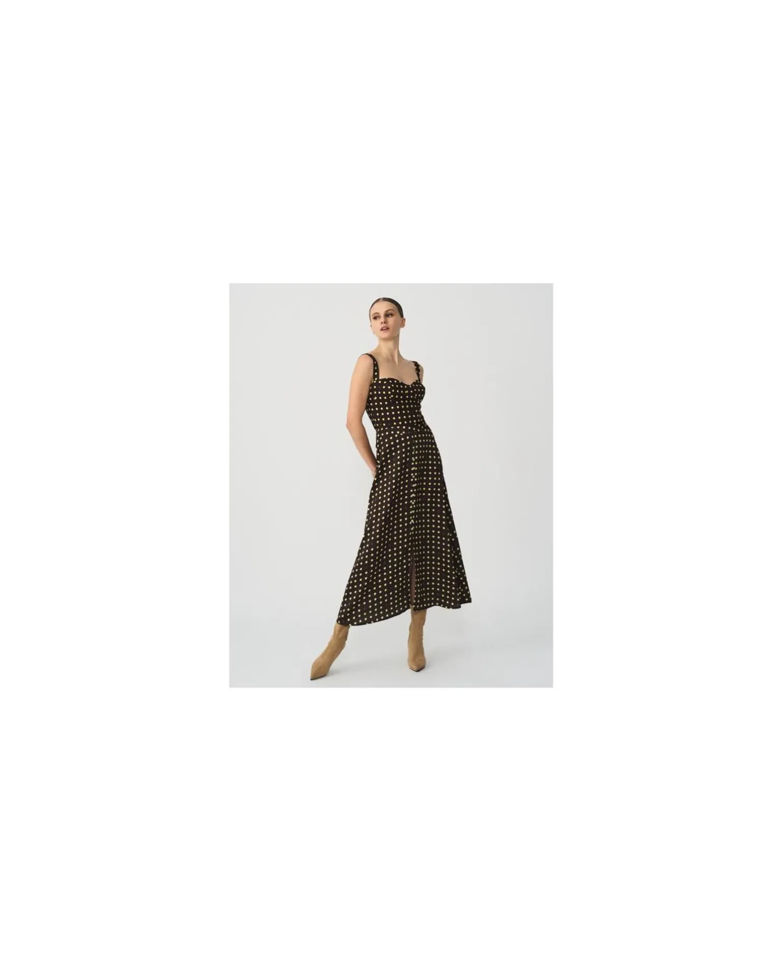 Top Corse Crep Lunares Marron
