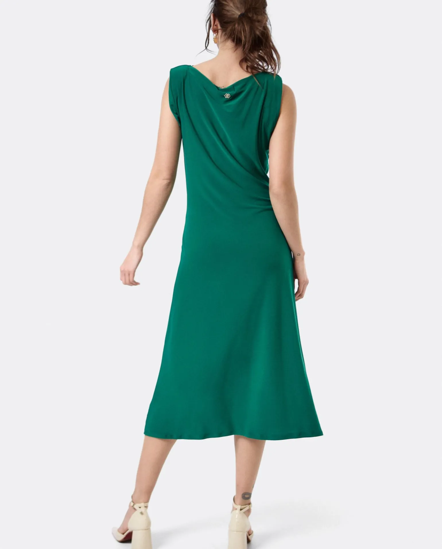 Vestido Aro Cintura Punto Verde