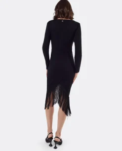Vestido Nudo Punto Negro