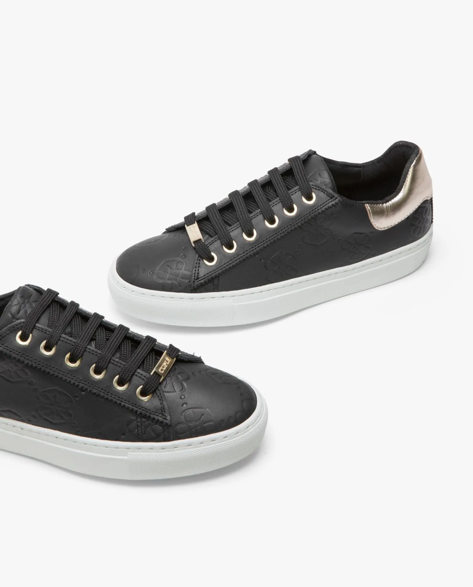 Zapatillas Piel Logos Negro